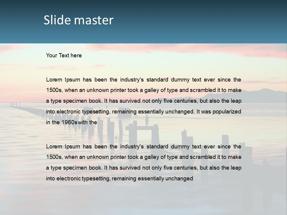 Sea Wellness Older PowerPoint Template