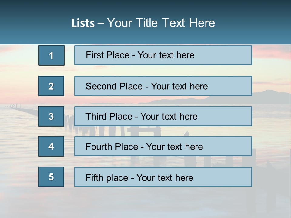 Sea Wellness Older PowerPoint Template