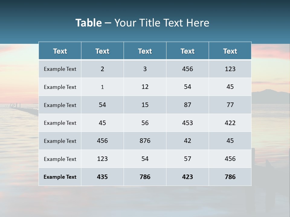 Sea Wellness Older PowerPoint Template