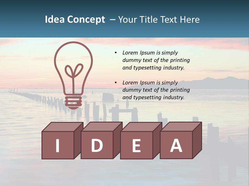 Sea Wellness Older PowerPoint Template