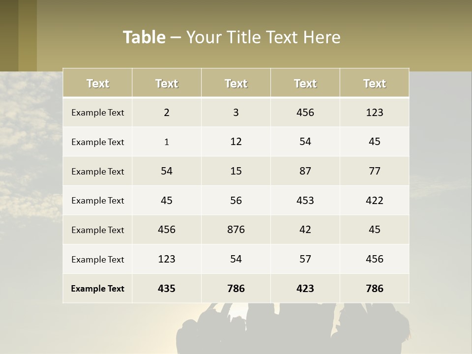 Old Mother Sunset PowerPoint Template