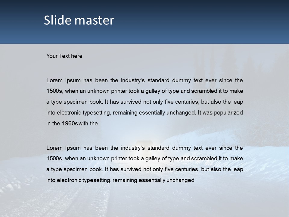 Pensioner White Water PowerPoint Template