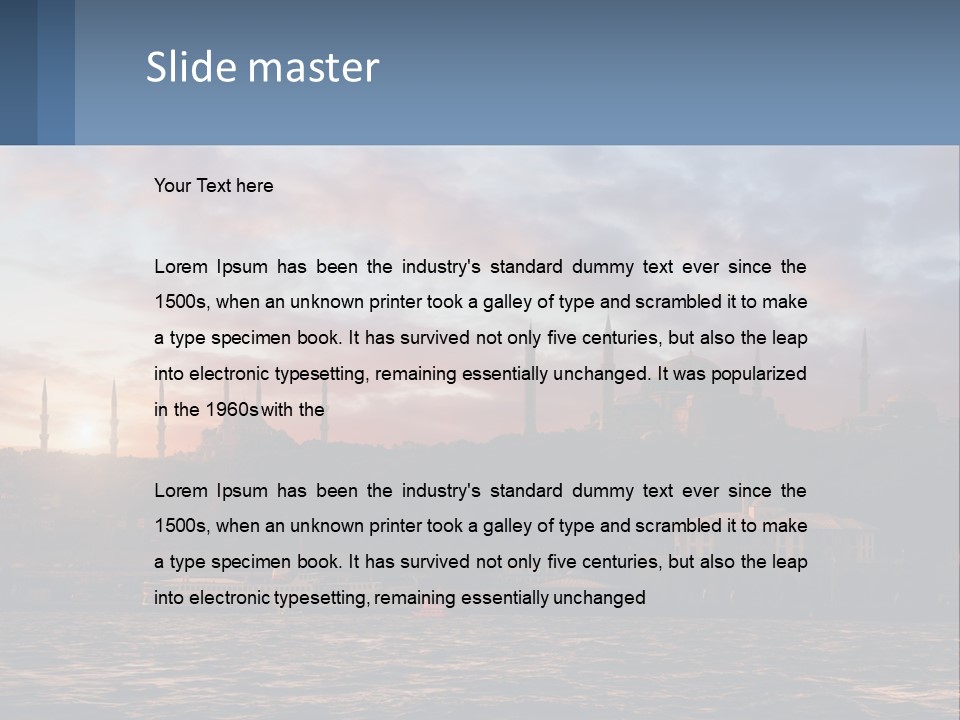 Coast Standing Calm PowerPoint Template