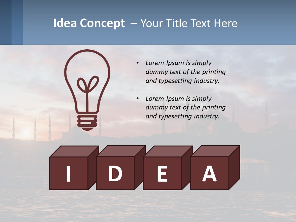 Coast Standing Calm PowerPoint Template