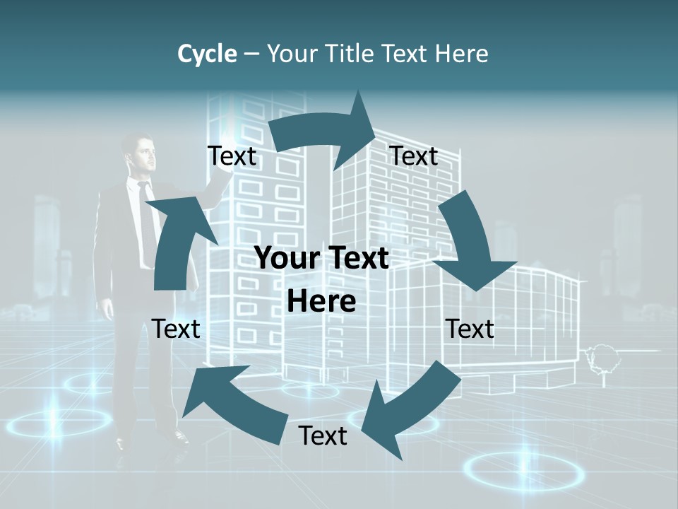 Woman Coastal Wellness PowerPoint Template