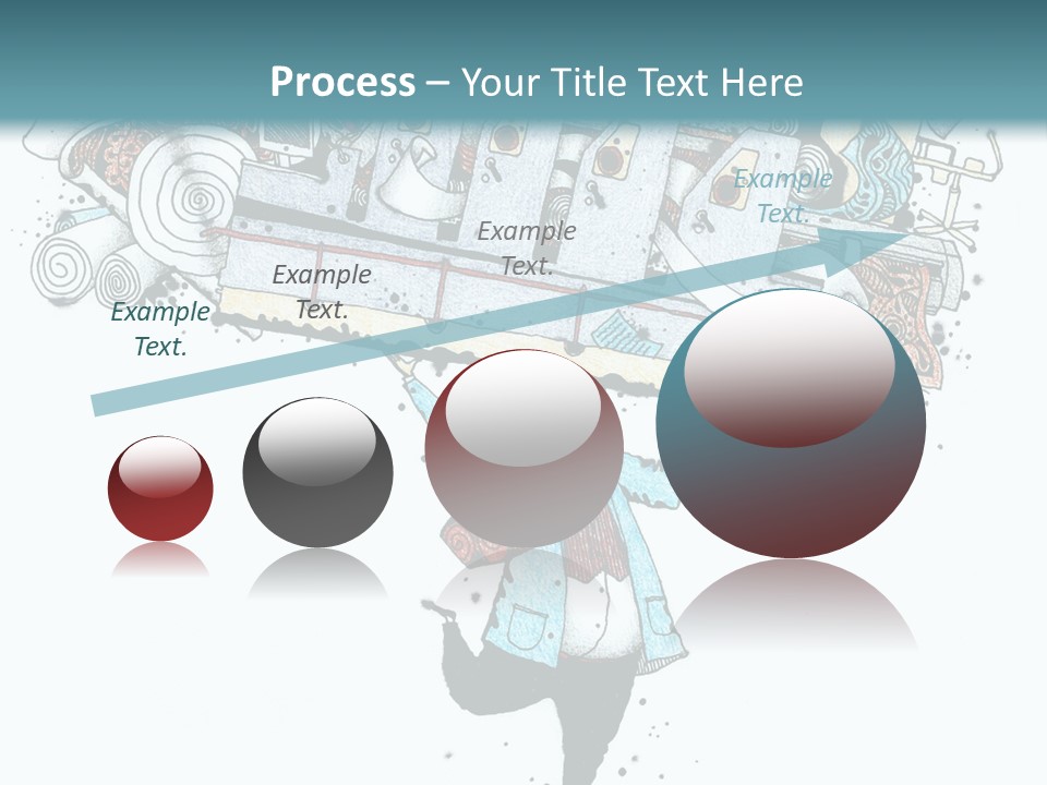 Wave Sunrise Pensioner PowerPoint Template