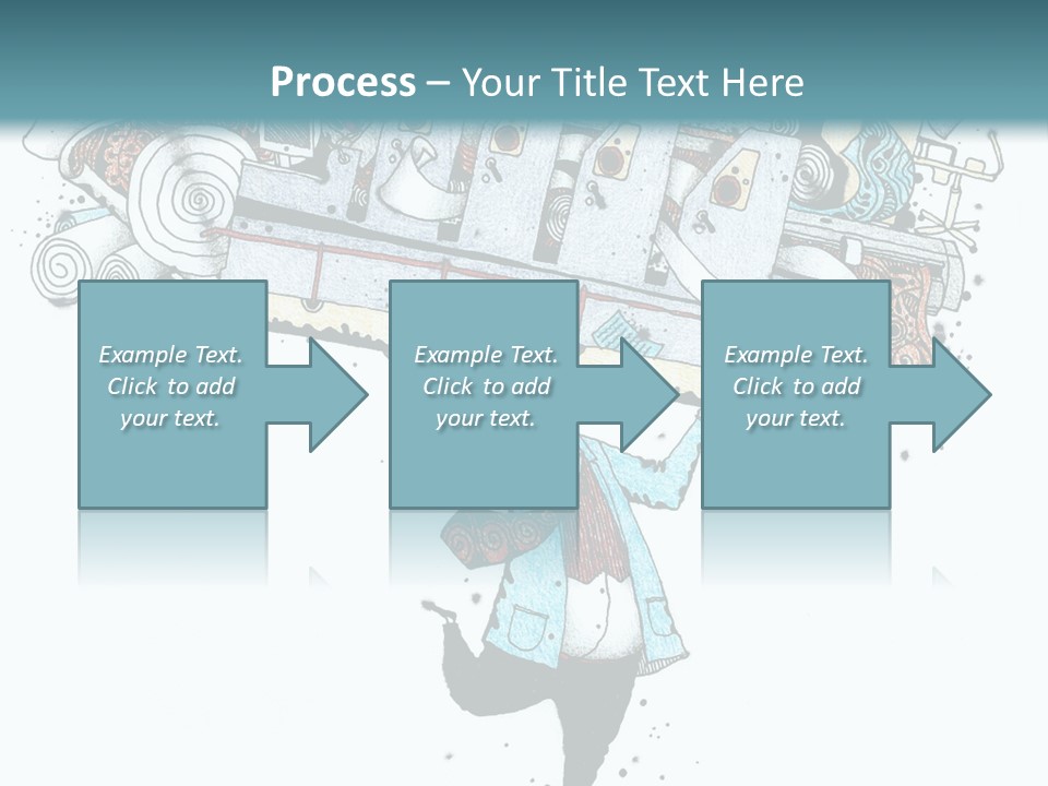 Wave Sunrise Pensioner PowerPoint Template