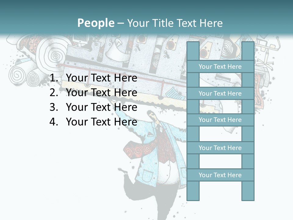 Wave Sunrise Pensioner PowerPoint Template