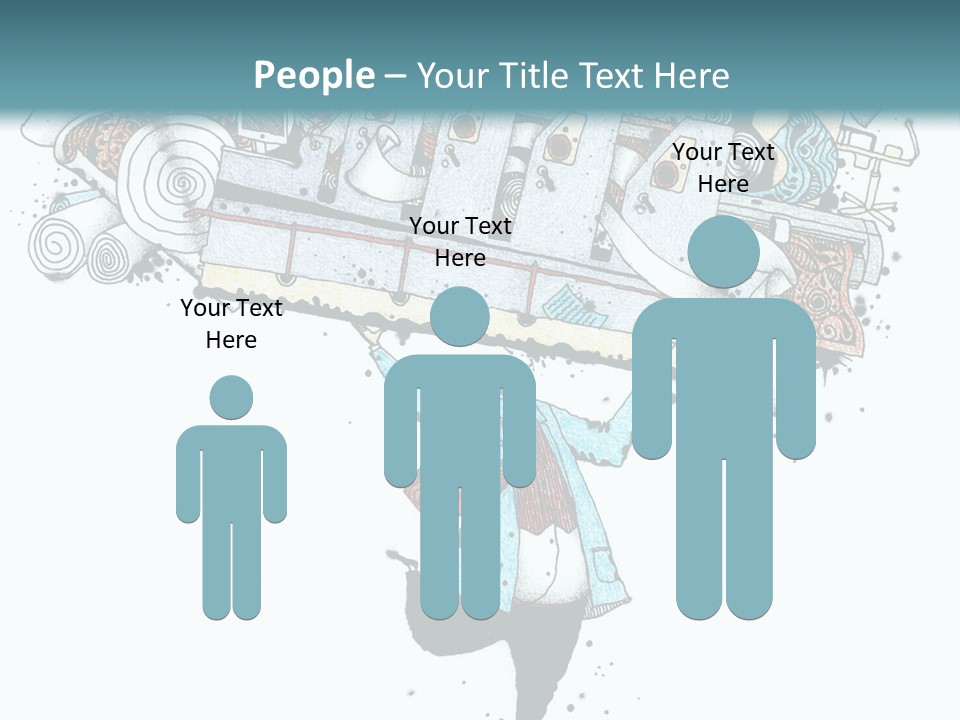 Wave Sunrise Pensioner PowerPoint Template