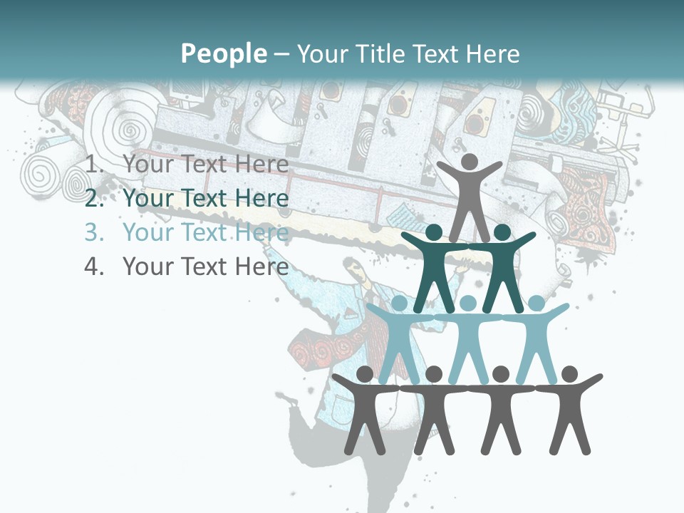 Wave Sunrise Pensioner PowerPoint Template