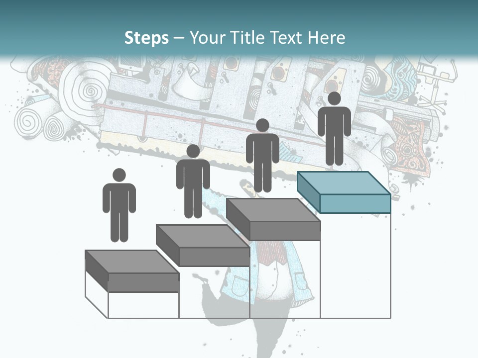 Wave Sunrise Pensioner PowerPoint Template