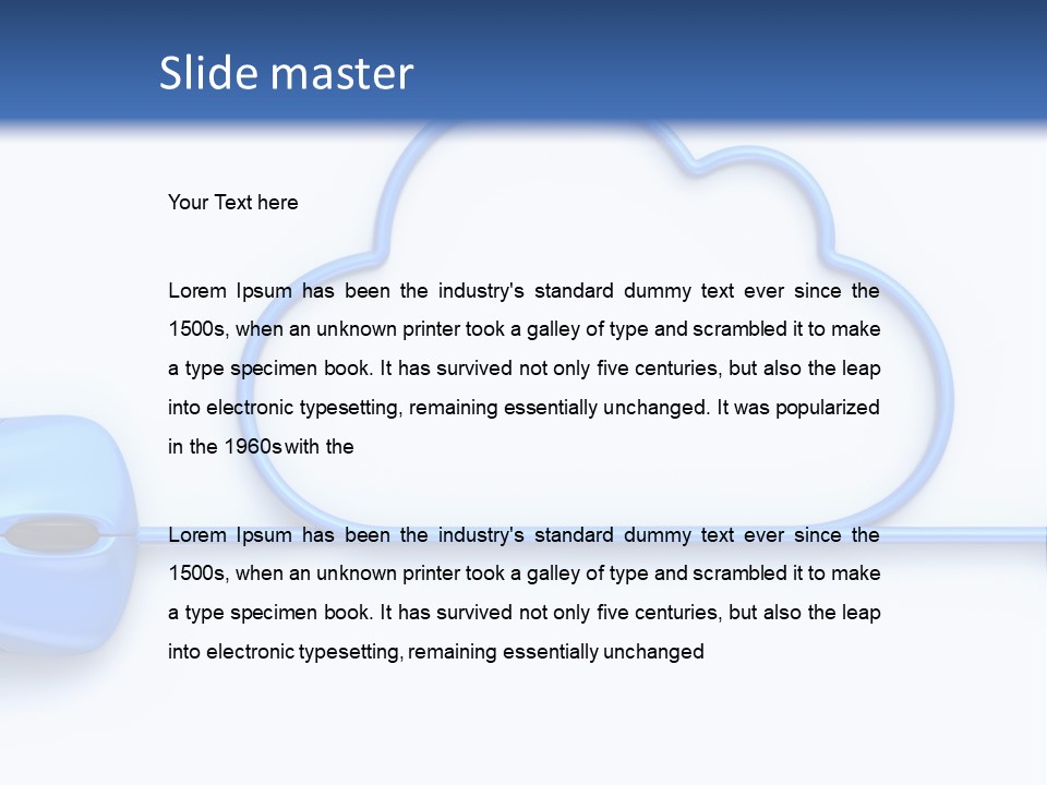 Portrait Pensioner Sand PowerPoint Template