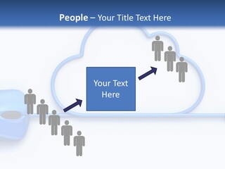 Portrait Pensioner Sand PowerPoint Template