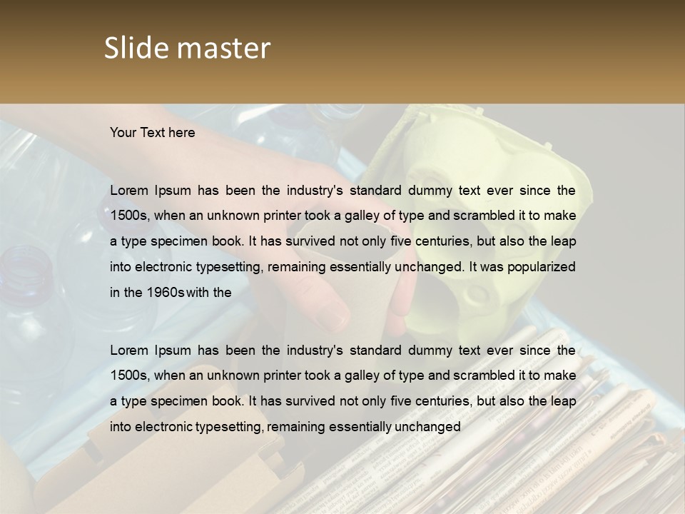 Elderly Ocean Coast PowerPoint Template