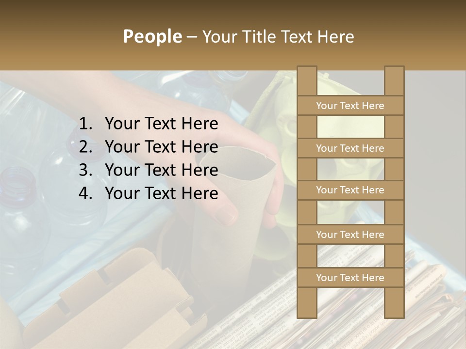 Elderly Ocean Coast PowerPoint Template