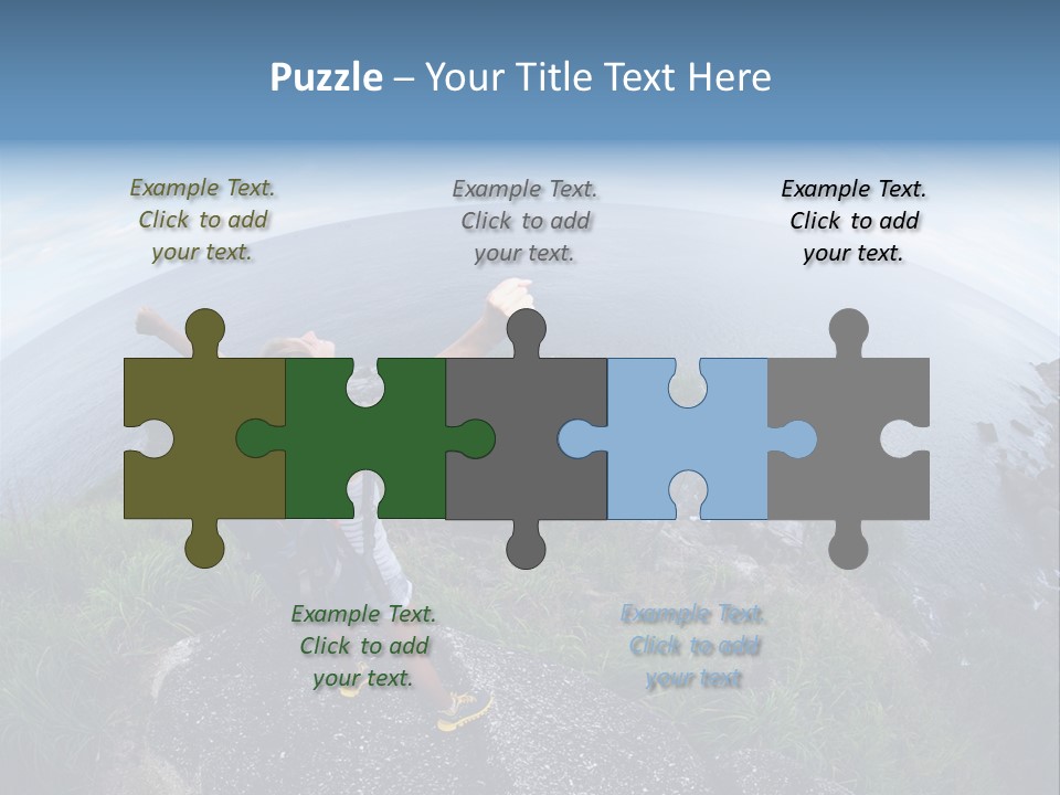 Daughter Peaceful Senior PowerPoint Template