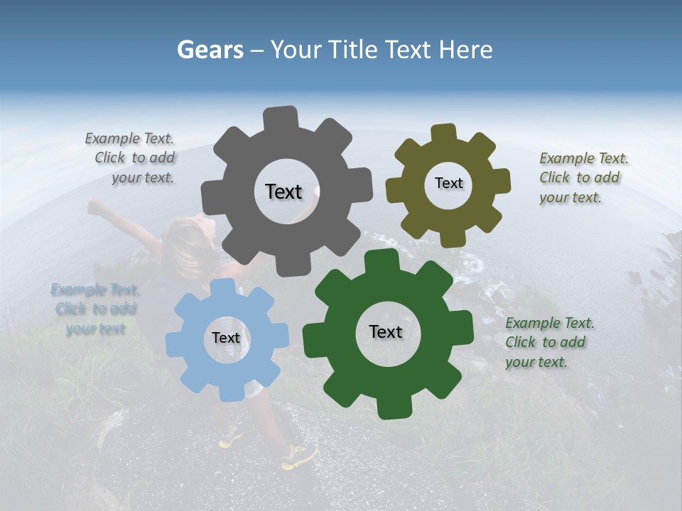 Daughter Peaceful Senior PowerPoint Template