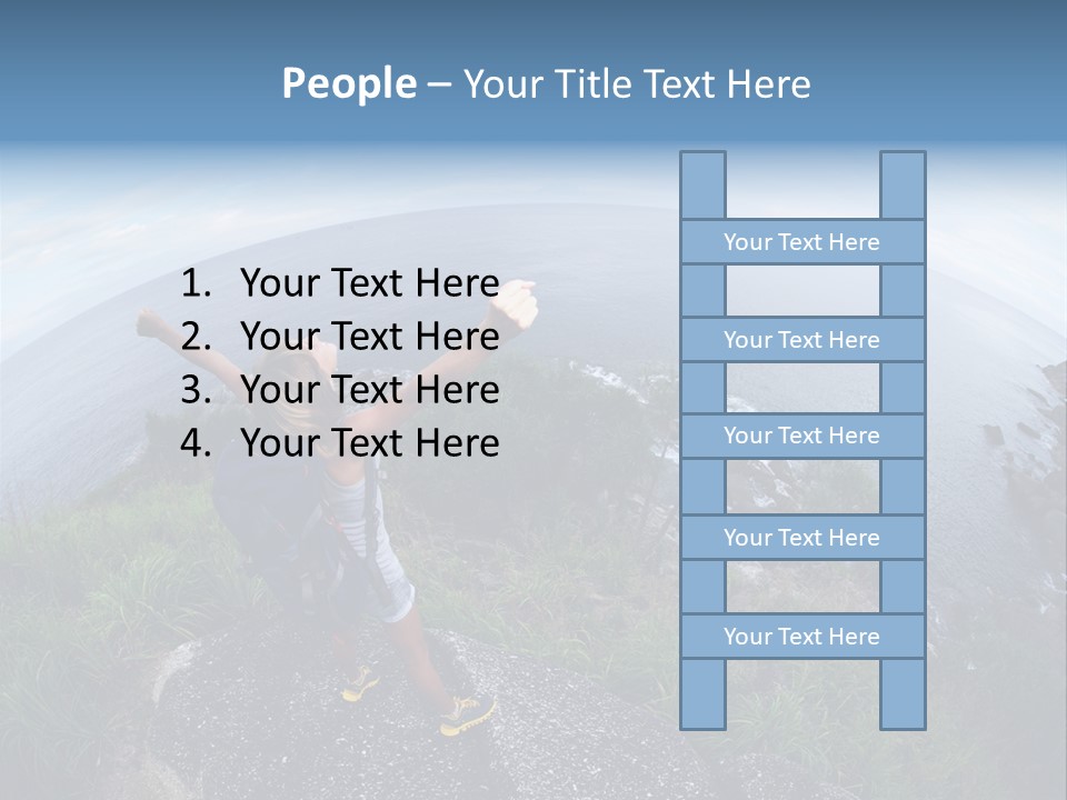 Daughter Peaceful Senior PowerPoint Template