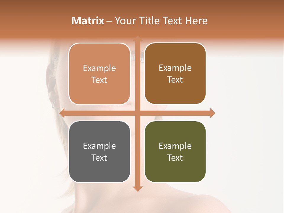 Senior Portrait Caucasian PowerPoint Template