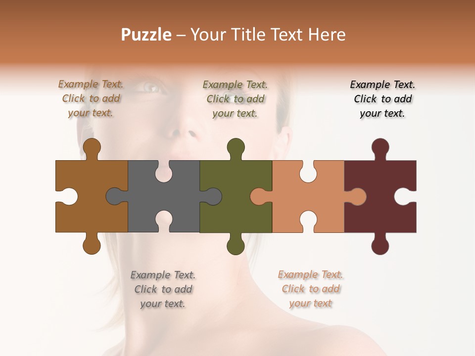 Senior Portrait Caucasian PowerPoint Template