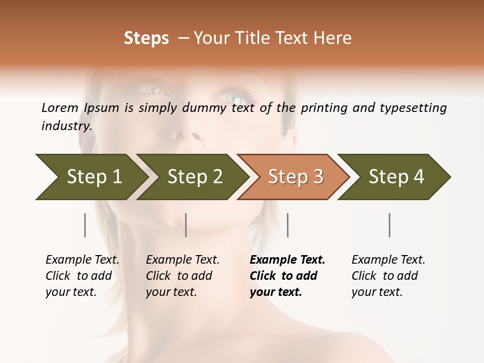 Senior Portrait Caucasian PowerPoint Template