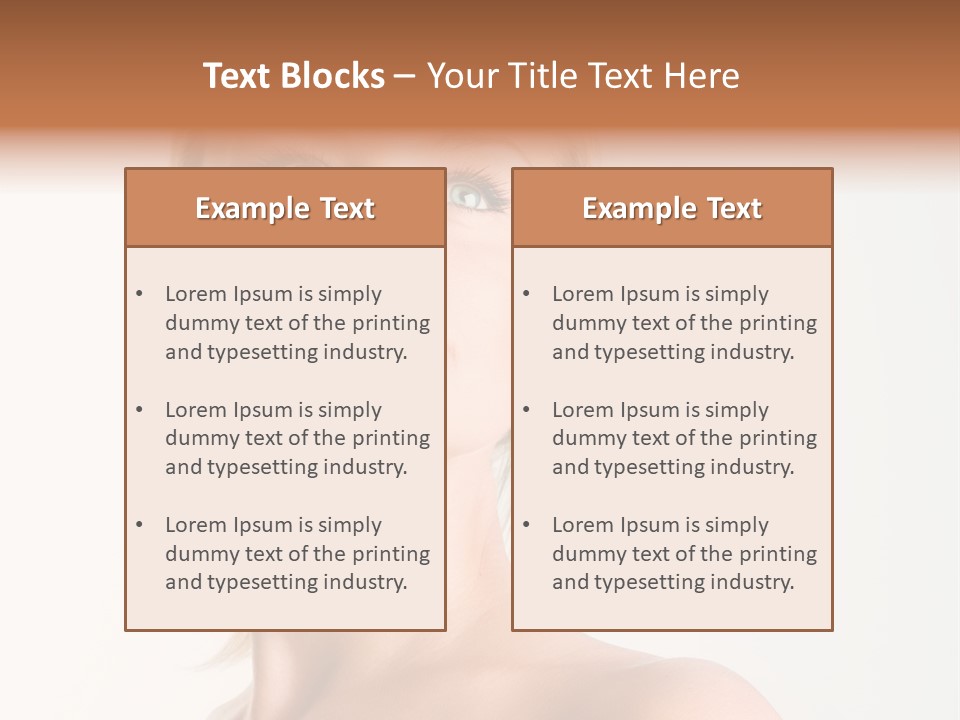 Senior Portrait Caucasian PowerPoint Template
