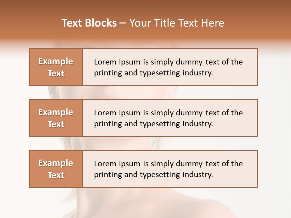 Senior Portrait Caucasian PowerPoint Template