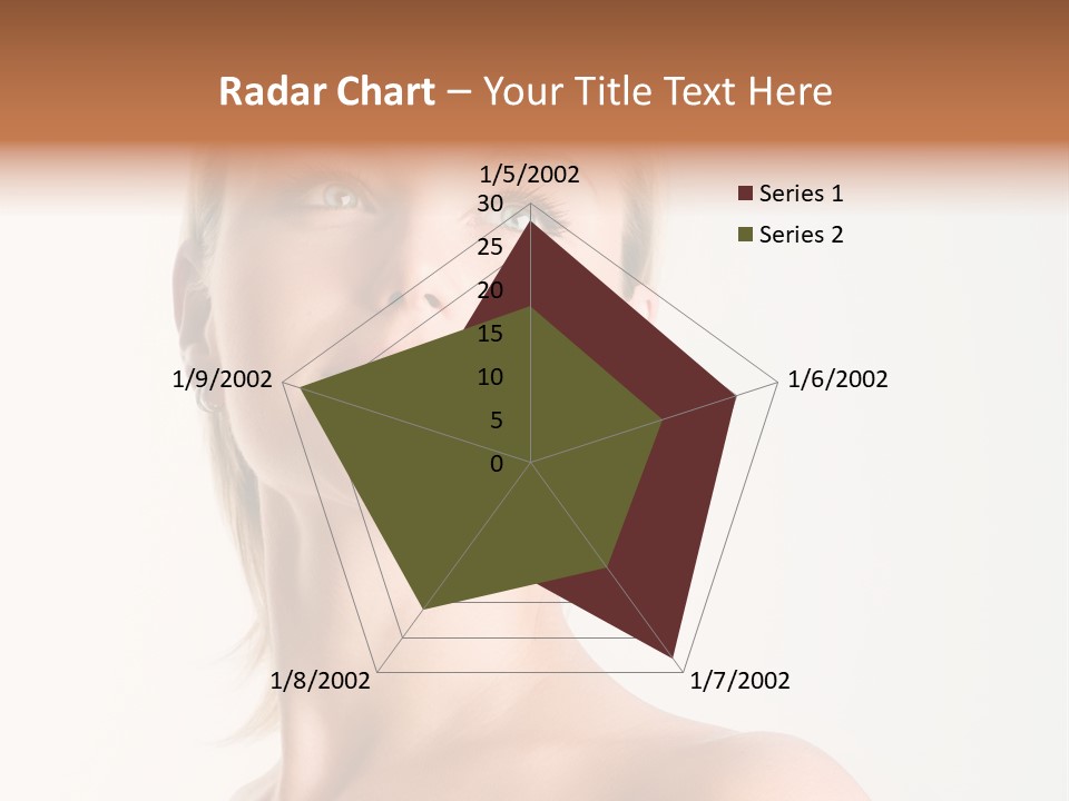 Senior Portrait Caucasian PowerPoint Template