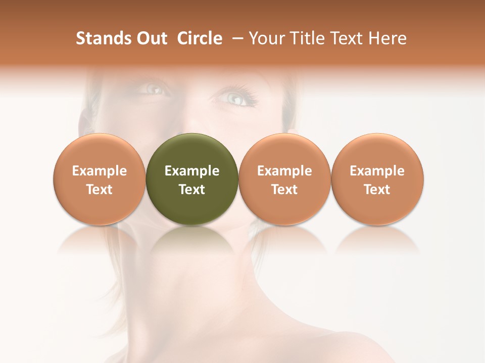 Senior Portrait Caucasian PowerPoint Template