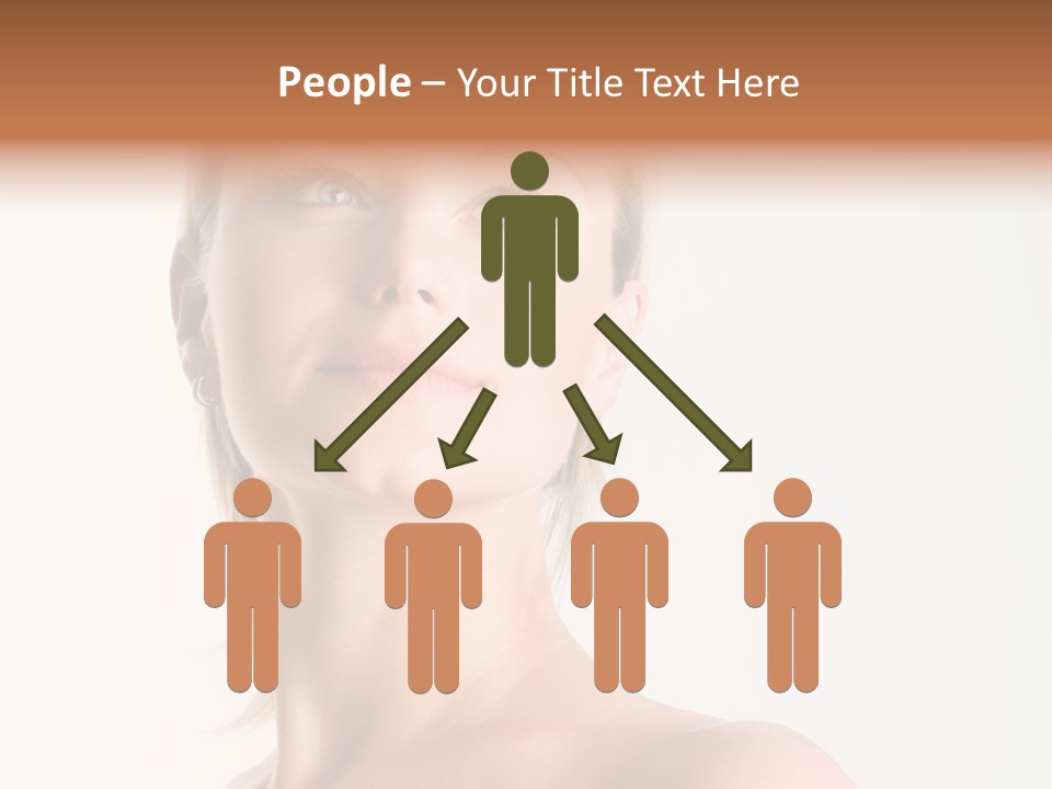 Senior Portrait Caucasian PowerPoint Template