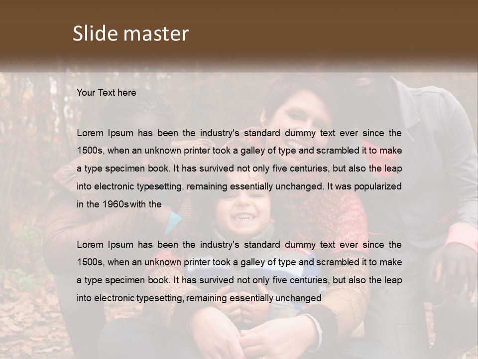 Water Sunset Standing PowerPoint Template