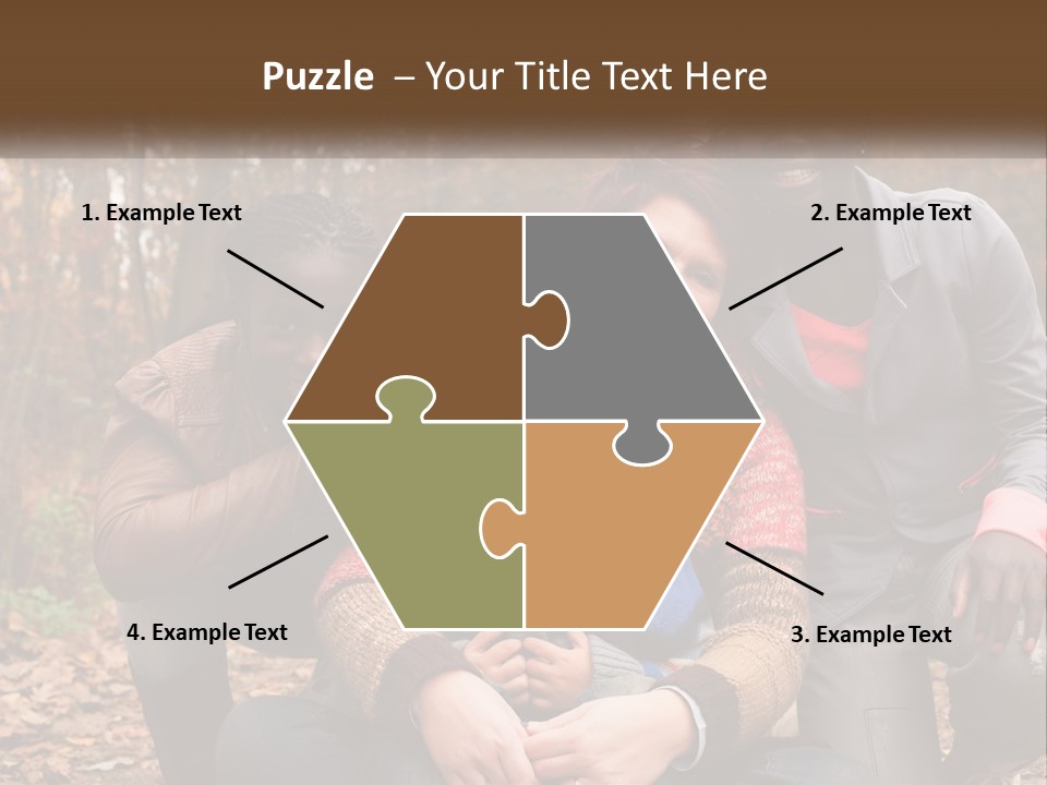 Water Sunset Standing PowerPoint Template