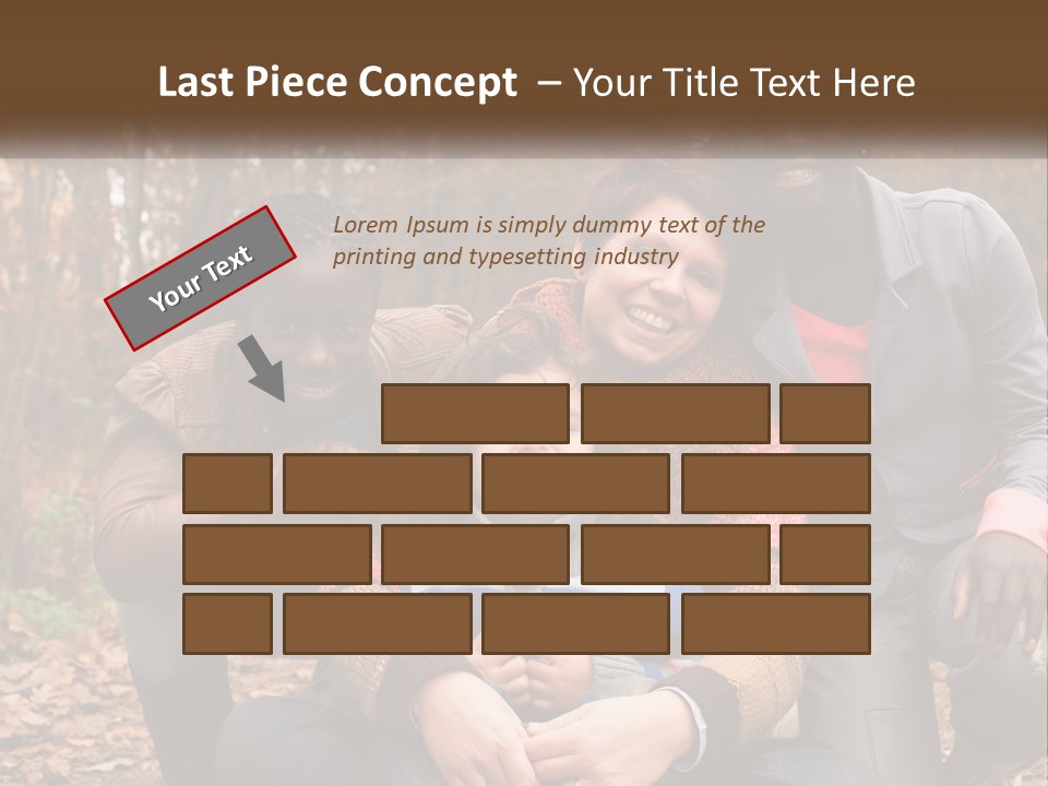 Water Sunset Standing PowerPoint Template