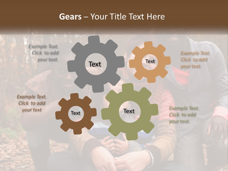 Water Sunset Standing PowerPoint Template