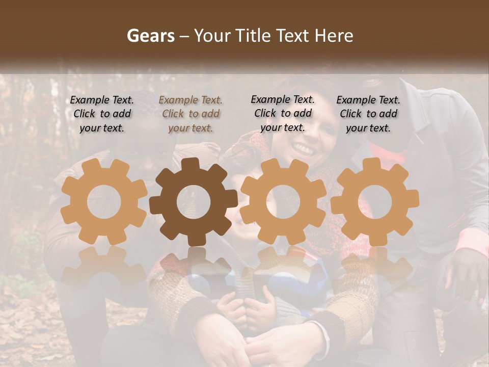 Water Sunset Standing PowerPoint Template