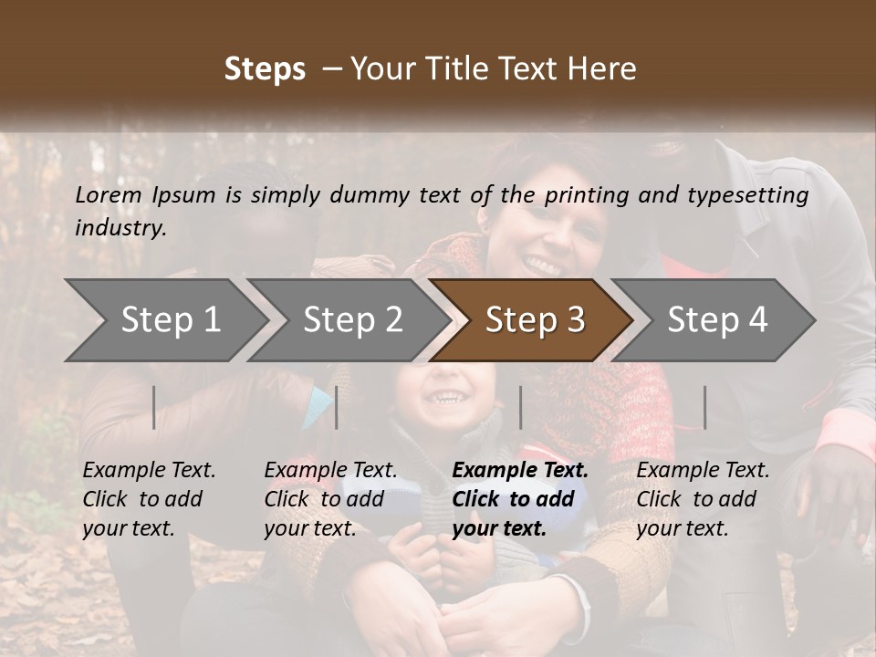 Water Sunset Standing PowerPoint Template