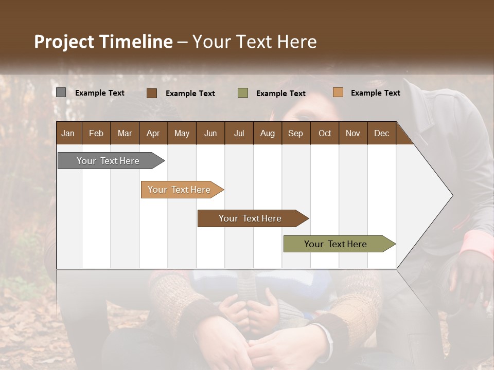 Water Sunset Standing PowerPoint Template