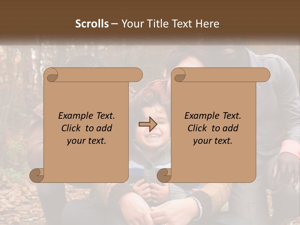 Water Sunset Standing PowerPoint Template