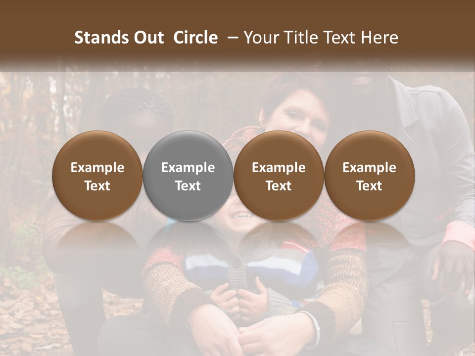 Water Sunset Standing PowerPoint Template