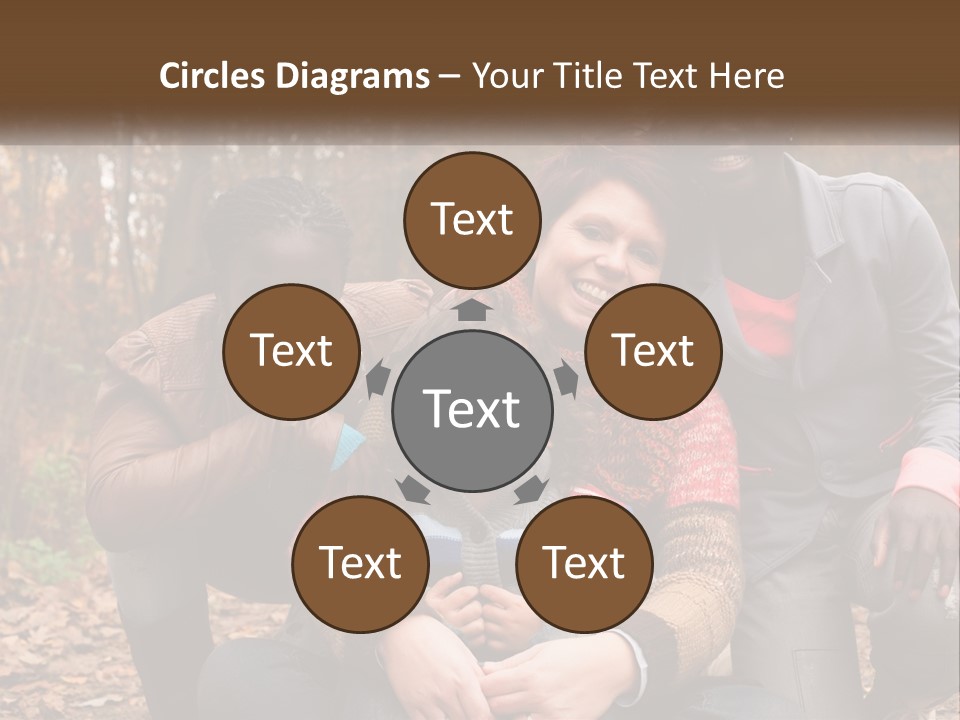 Water Sunset Standing PowerPoint Template