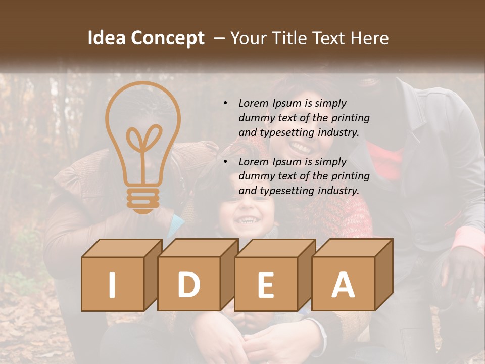 Water Sunset Standing PowerPoint Template