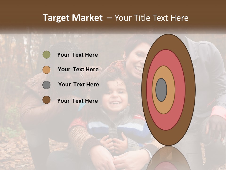 Water Sunset Standing PowerPoint Template