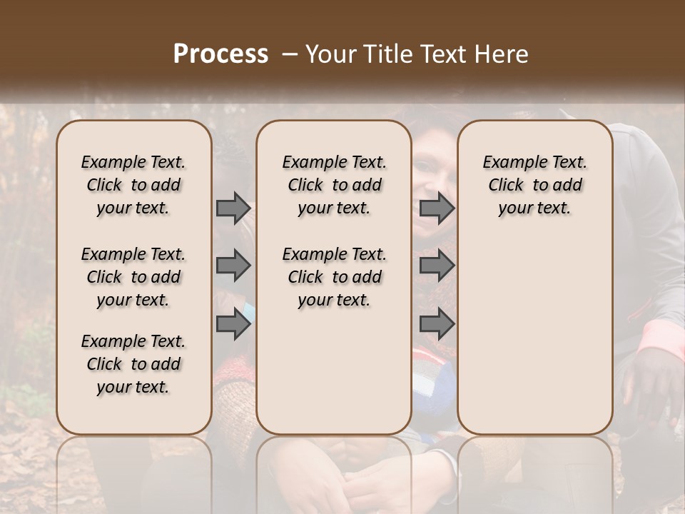 Water Sunset Standing PowerPoint Template