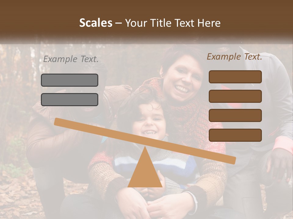 Water Sunset Standing PowerPoint Template
