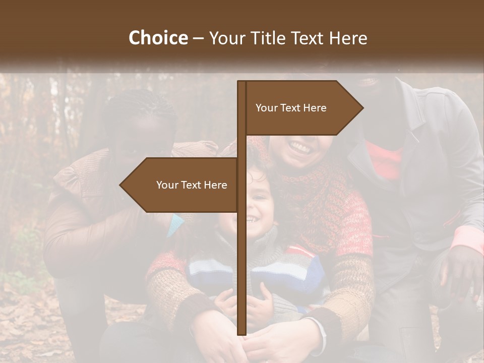 Water Sunset Standing PowerPoint Template