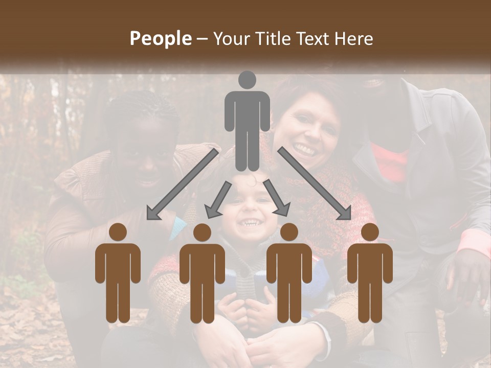 Water Sunset Standing PowerPoint Template