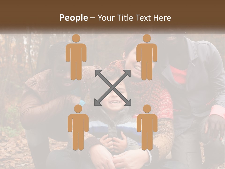 Water Sunset Standing PowerPoint Template