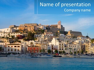 Calm Pensioner Sand PowerPoint Template