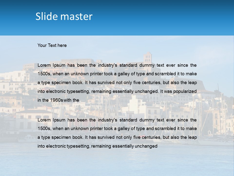 Calm Pensioner Sand PowerPoint Template