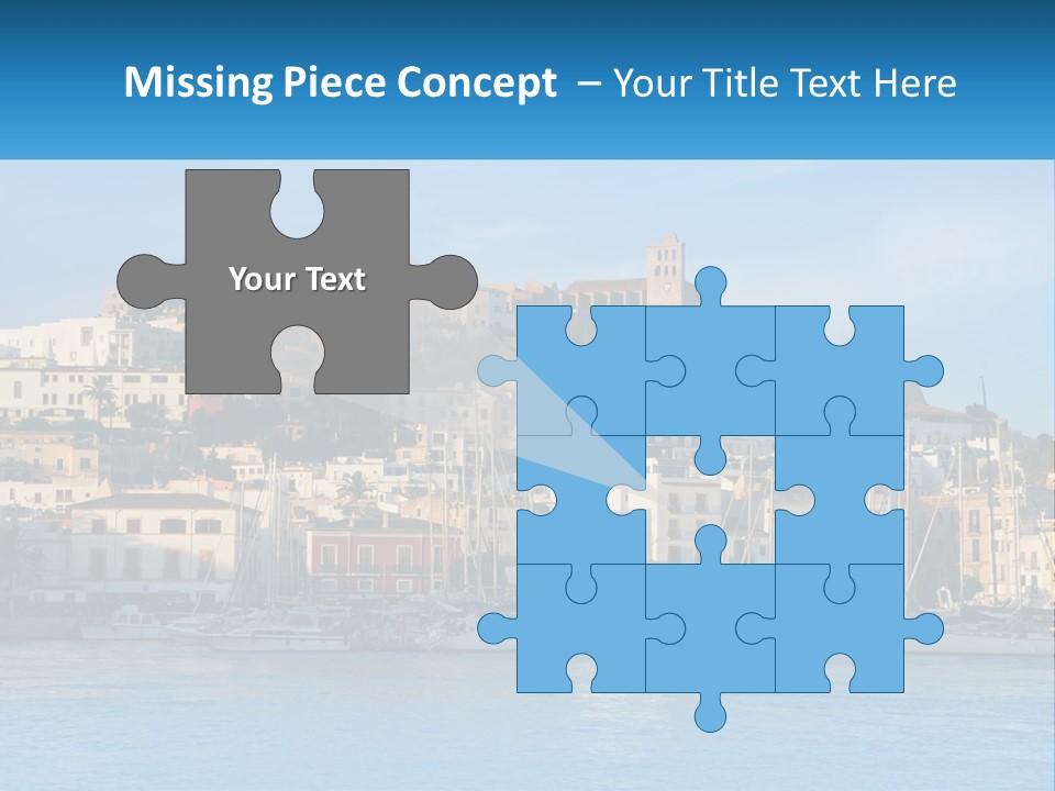 Calm Pensioner Sand PowerPoint Template